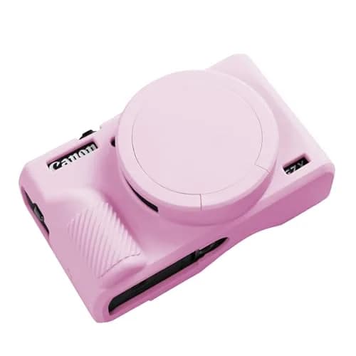 Easy Hood Pink Silicone Camera Case for Canon G7X Mark III | 4.9cm x 14.5cm x 6.5cm thumbnail 1