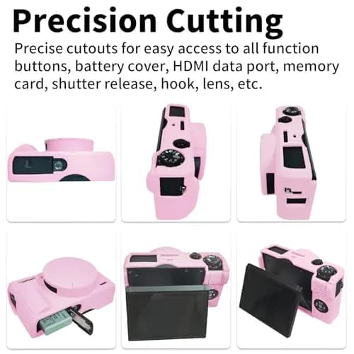 Easy Hood Pink Silicone Camera Case for Canon G7X Mark III | 4.9cm x 14.5cm x 6.5cm thumbnail 2