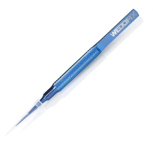 WEDOFIX Micro Precision Tweezers 10.8 cm (4.25'') Deep Blue | Fine Tip Anti-magnetic for Electronics & Jewelry thumbnail 7