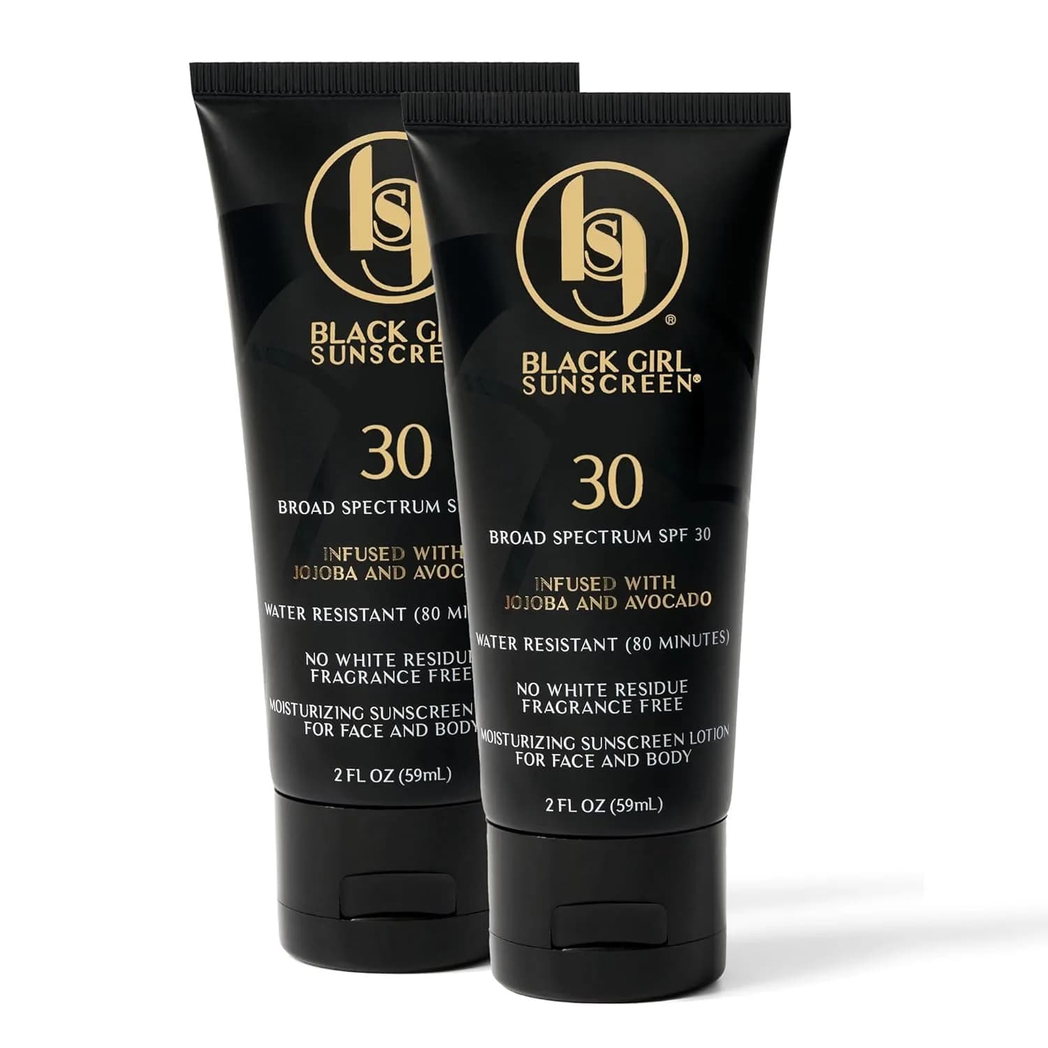 Black Girl Sunscreen SPF 30 Sun Lotion 118ml (2 Fl Oz) | Broad Spectrum UVA/UVB Protection - main product image
