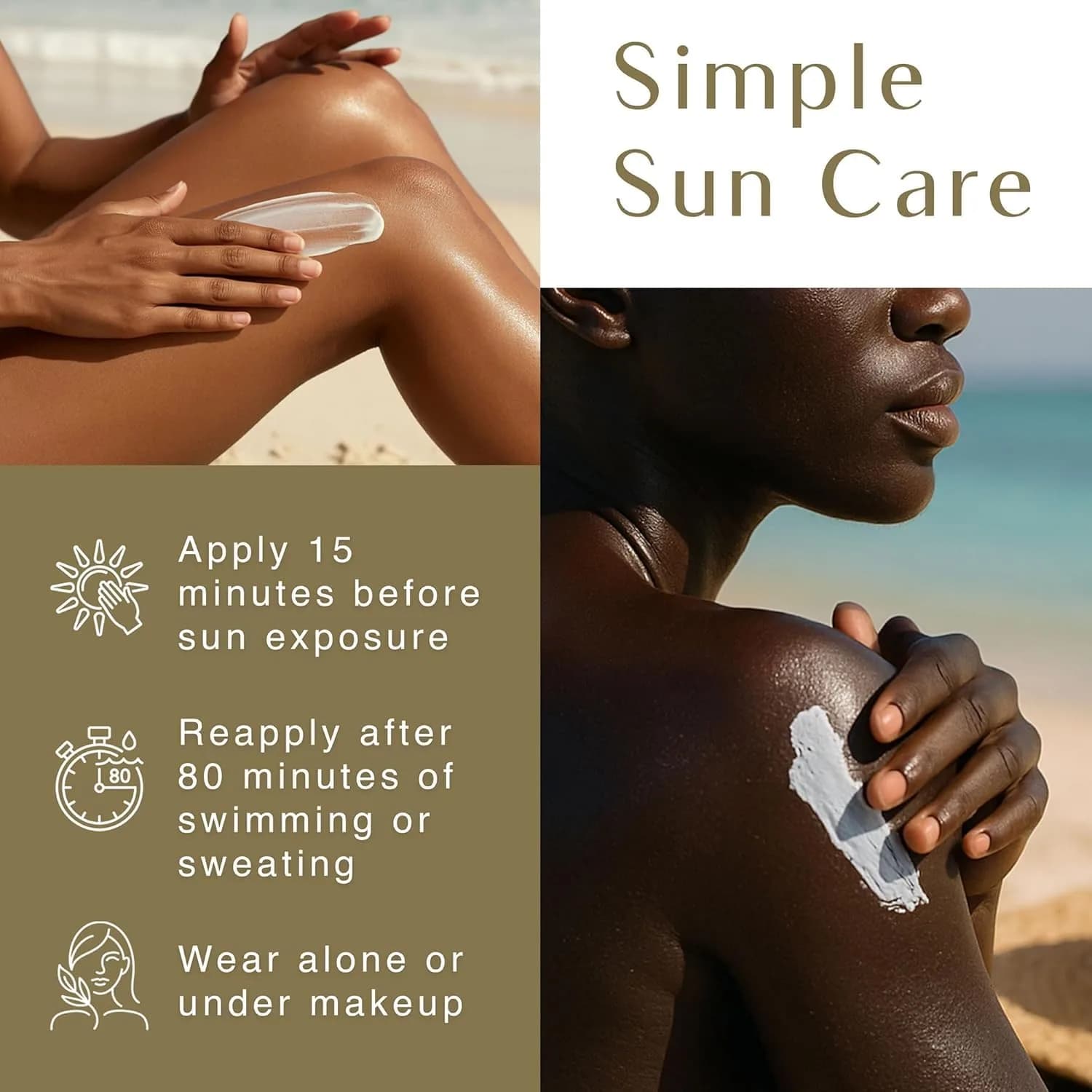 Black Girl Sunscreen SPF 30 Sun Lotion 118ml (2 Fl Oz) | Broad Spectrum UVA/UVB Protection - view 5