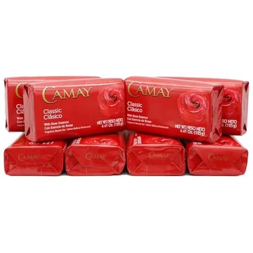 Camay Classic Bar Soap, Rose Essence, 8-Pack of 4.41 Oz Each | Scented, Moisturizing for All Skin Types thumbnail 1