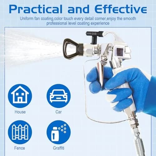 Zhengmy 12 Pcs Airless Paint Sprayer Tips Set 0.0109-0.0317 Inch Outlet | Reversible Spray Nozzles for Home & Industrial Painting thumbnail 6