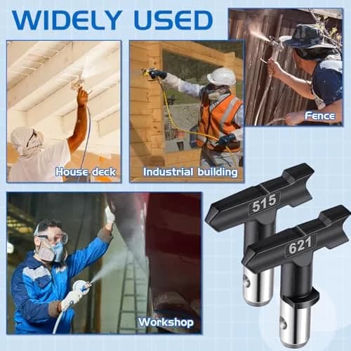 Zhengmy 12 Pcs Airless Paint Sprayer Nozzle Tips Set 413-623 | Reversible Spray Tips for Efficient Painting thumbnail 7
