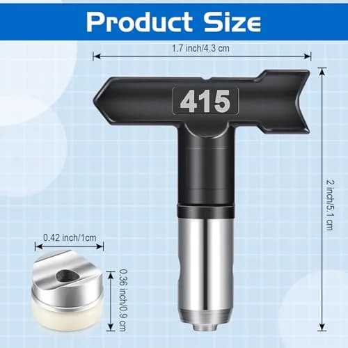 Zhengmy 12 Pcs Airless Paint Sprayer Nozzle Tips Set 413-623 | Reversible Spray Tips for Efficient Painting thumbnail 3