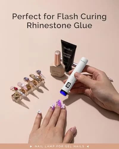 MelodySusie P-ART01R Flash Cure UV Nail Lamp 4.45in (11.3cm) | Rechargeable Cordless Handheld for Gel Polish thumbnail 7
