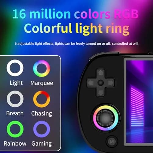 Doriteney RG40XXH Retro Handheld Game Console 4.0-inch IPS Screen Linux System 64GB | 5000+ Games RGB Lighting thumbnail 4