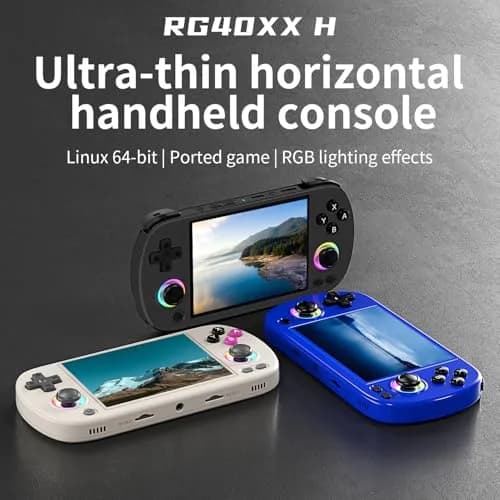 Doriteney RG40XXH Retro Handheld Game Console 4.0-inch IPS Screen Linux System 64GB | 5000+ Games RGB Lighting thumbnail 8