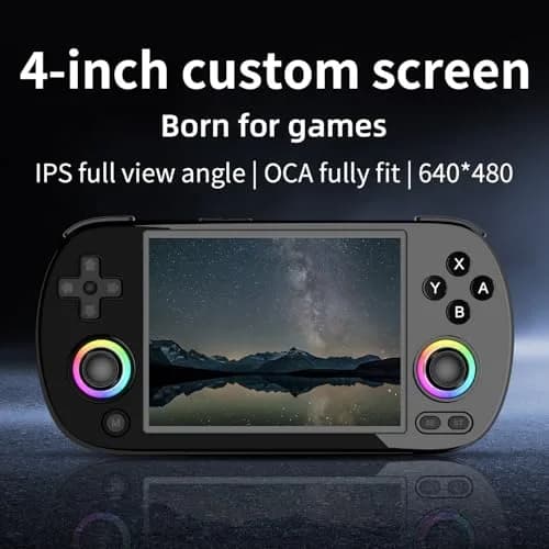 Doriteney RG40XXH Retro Handheld Game Console 4.0-inch IPS Screen Linux System 64GB | 5000+ Games RGB Lighting thumbnail 2