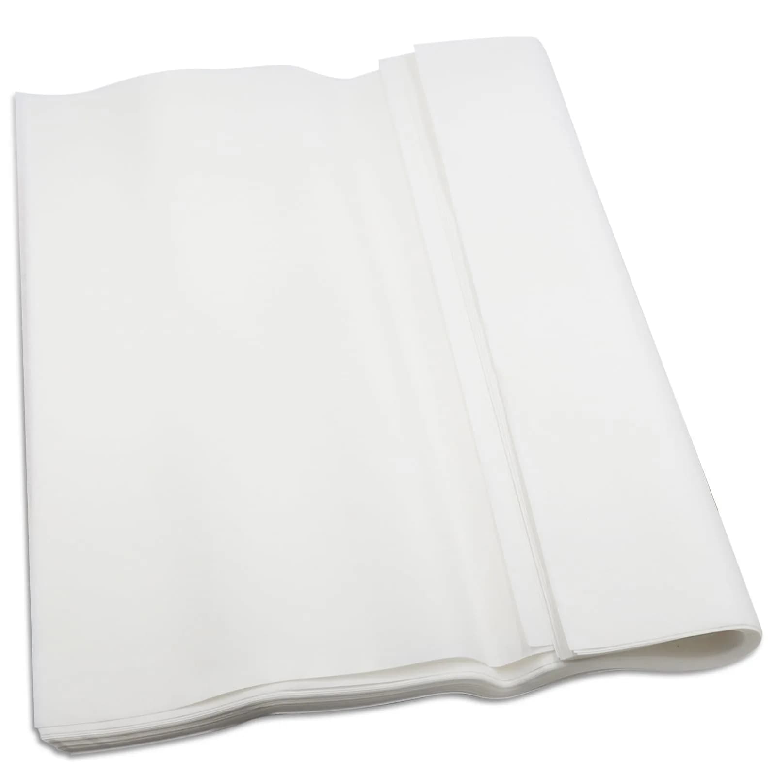 CXIIPOL Artist Teabag Paper 16.54x16.54 Inches (50 Sheets) | Wet Strength Tissue for Mixed Media & Printmaking — WHITE
