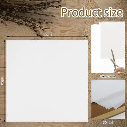 CXIIPOL Artist Teabag Paper 16.54x16.54 Inches (50 Sheets) | Wet Strength Tissue for Mixed Media & Printmaking thumbnail 2