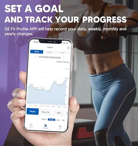 GE Smart Body Composition Analyzer Scale 2.05 kg (4.5 lb) | 50+ Metrics with FDA Approved Technology thumbnail 7
