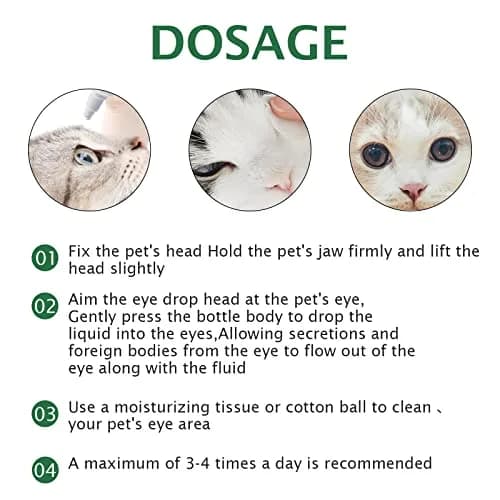 QRZBPZWE Pet Eye Drops for Dogs & Cats 60ml (2 Fl Oz) | Gentle Relief for Itching, Irritation & Allergies thumbnail 4