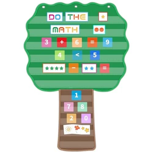 ALSLEA Large Hanging Pocket Chart 107cm x 73cm (42"x 28 ¾") | 11 Pockets for Classroom Organization thumbnail 1