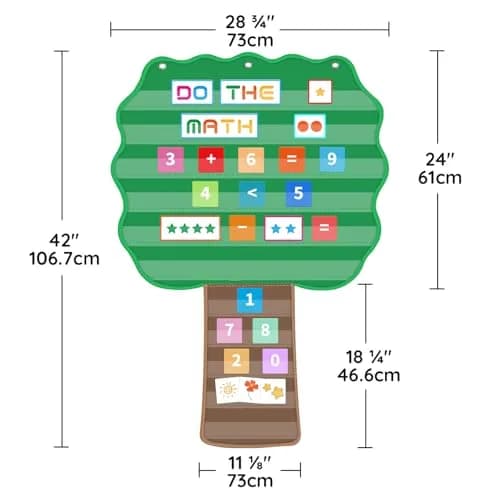 ALSLEA Large Hanging Pocket Chart 107cm x 73cm (42"x 28 ¾") | 11 Pockets for Classroom Organization thumbnail 6