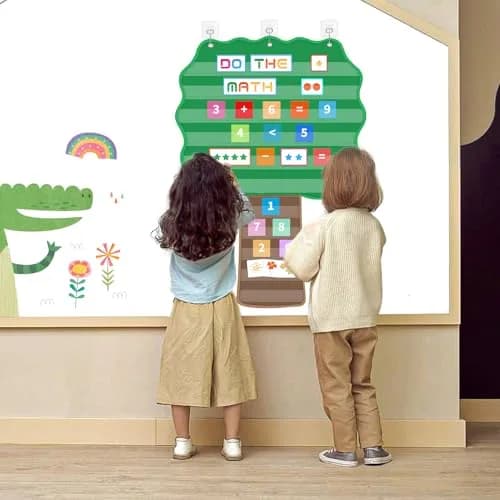ALSLEA Large Hanging Pocket Chart 107cm x 73cm (42"x 28 ¾") | 11 Pockets for Classroom Organization thumbnail 7