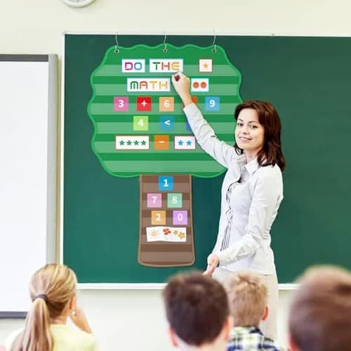 ALSLEA Large Hanging Pocket Chart 107cm x 73cm (42"x 28 ¾") | 11 Pockets for Classroom Organization thumbnail 4