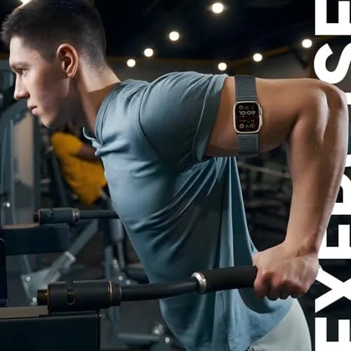 Straplanet Apple Watch Sport Armband & Ankle Strap 38-49mm | Breathable Nylon, Adjustable Fit for Women Men thumbnail 6