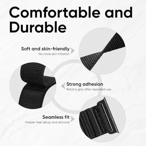 Straplanet Apple Watch Sport Armband & Ankle Strap 38-49mm | Breathable Nylon, Adjustable Fit thumbnail 3