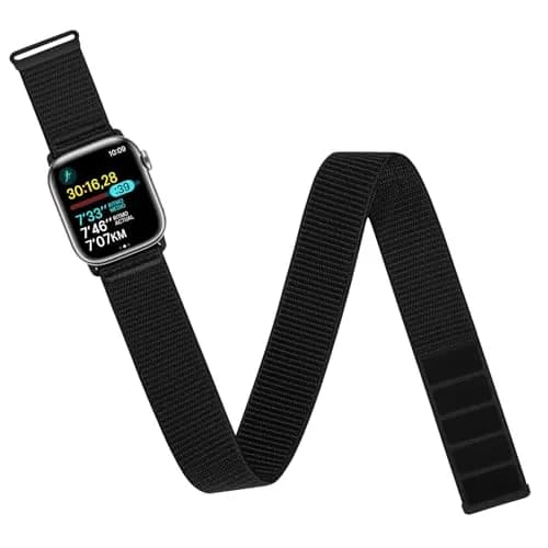 Straplanet Apple Watch Sport Armband & Ankle Strap | Breathable Nylon, Adjustable Fit (38mm-49mm) thumbnail 1