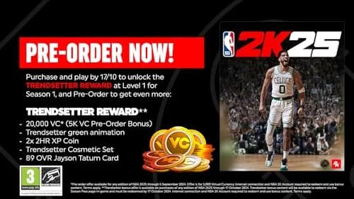 2K NBA 2K25 PS5 Standard Edition | Authentic Basketball Game with ProPLAY & MyCAREER thumbnail 4