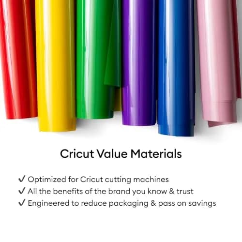 Cricut Value Iron-On Rainbow Sampler 20 Sheets (30.5 cm x 30.5 cm) | Outlasts 25 Washes thumbnail 8