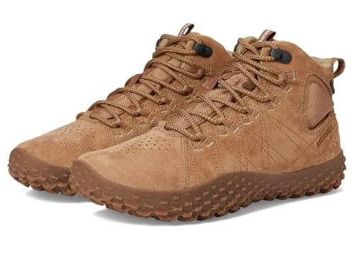 Merrell Wrapt Mid WP Shoes for Women | Barefoot Fit, Water-Resistant, Tobacco (5.5 US) thumbnail 1