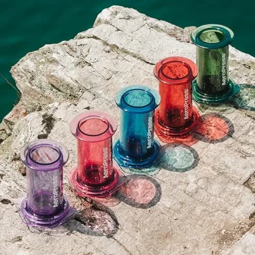 AeroPress Clear Pink Coffee Press | Portable 3-in-1 Brew Tech, Shatterproof Tritan, 10oz thumbnail 6