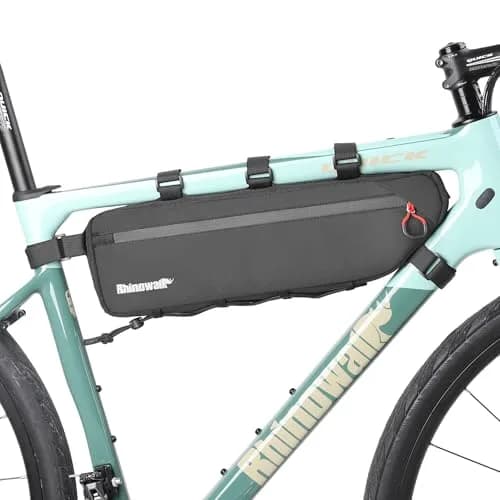 Rhinowalk Bike Frame Bag Waterproof Triangle Bicycle Under Top Tube Pouch 2.1L (Black) thumbnail 1