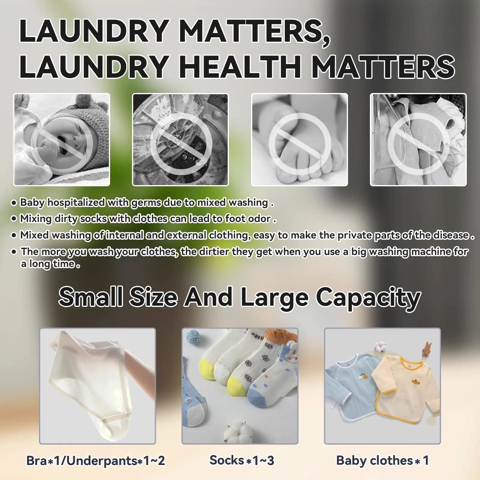 SUNHAIXIA Portable Mini Washing Machine Purple | Deep Cleans Underwear, Baby Clothes, Small Laundry | Quiet Energy-Efficient - view 2