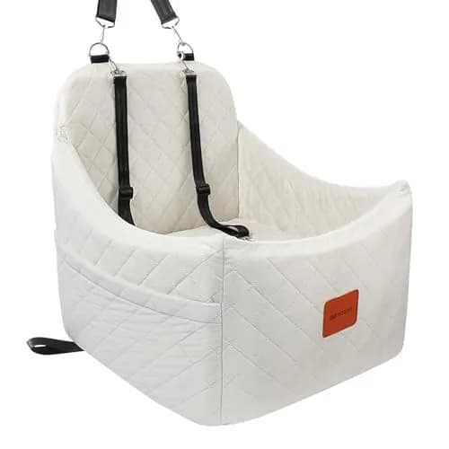 INDYBUD Dog Car Seat for Dogs up to 35lbs | Adjustable, Washable & Safe Travel Companion thumbnail 1