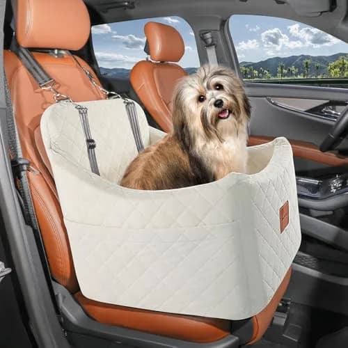 INDYBUD Dog Car Seat for Dogs up to 35lbs | Adjustable, Washable & Safe Travel Companion thumbnail 7
