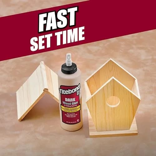 Titebond Liquid Bonding Adhesive 8 oz | Cross-Linking Polyvinyl Acetate for Dark Wood thumbnail 4