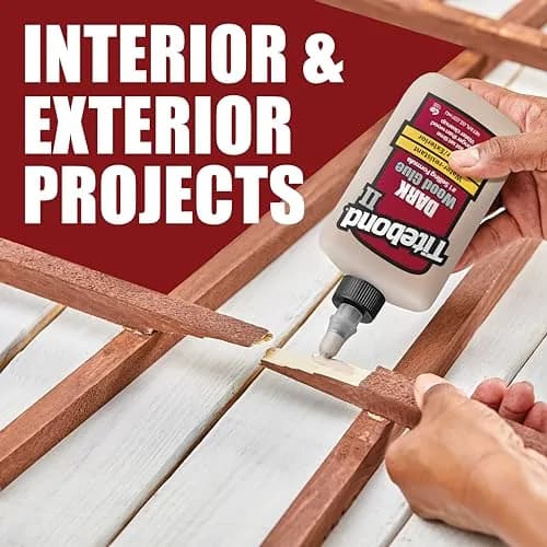Titebond Liquid Bonding Adhesive 8 oz | Cross-Linking Polyvinyl Acetate for Dark Wood thumbnail 5