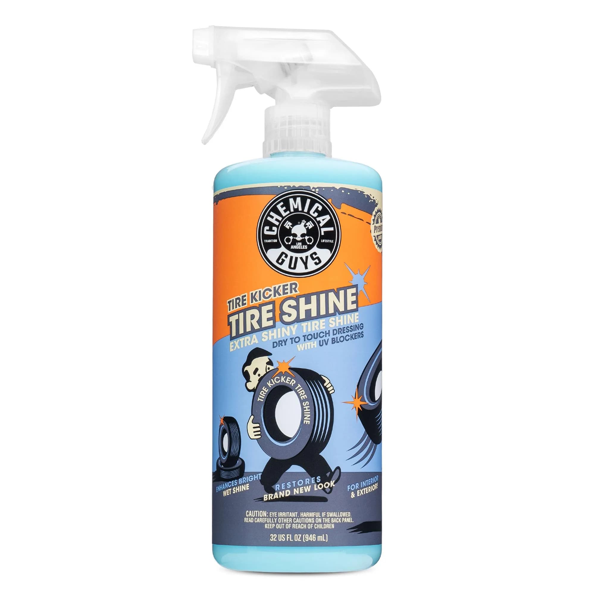 Chemical Guys Tire Kicker Extra Glossy Tire Shine Spray 3.78 L (1 Gallon) | Restores Deep Wet Look & Protects Rubber, Vinyl, Plastic — 32 Fl Oz - main product image