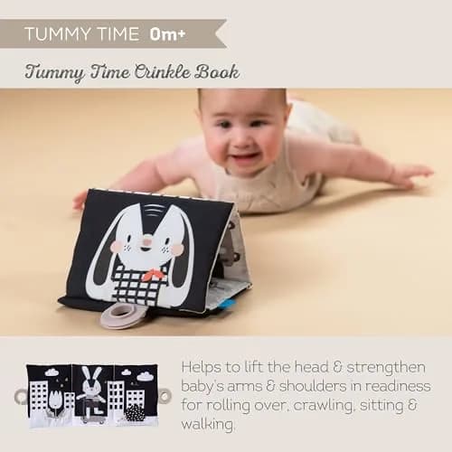 Taf Toys High Contrast Black and White Baby Toys Kit - 10 Developmental Infant Toys for Newborn - Sensory & Tummy Time Toys - BPA, Phthalate, PVC-Free | Supports Early Visual & Motor Growth thumbnail 4