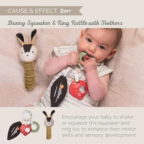 Taf Toys High Contrast Black and White Baby Toys Kit - 10 Developmental Infant Toys for Newborn - Sensory & Tummy Time Toys - BPA, Phthalate, PVC-Free | Supports Early Visual & Motor Growth thumbnail 5