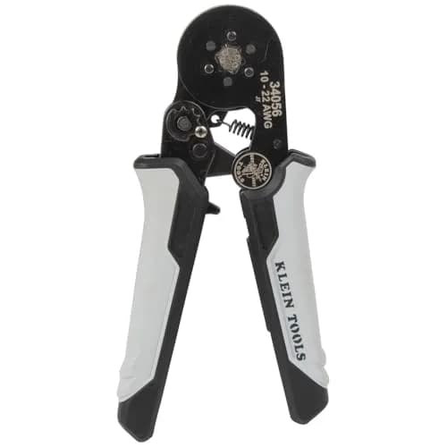 Klein Tools Ferrule Crimping Tool Hex Crimper for 10-22 AWG Wire Terminals | Adjustable Ratchet thumbnail 1