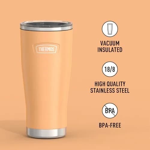 THERMOS Icon Series 24oz Stainless Steel Tumbler with Slide Lock Lid | 680ml (24 fl oz) Cold Retention Up to 22 Hrs thumbnail 2