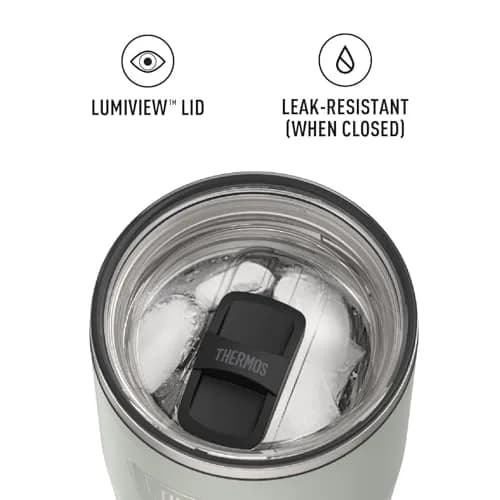 THERMOS Icon Series 24oz Stainless Steel Tumbler with Slide Lock Lid | 710ml (24 fl oz) Vacuum Insulated Tumbler thumbnail 5