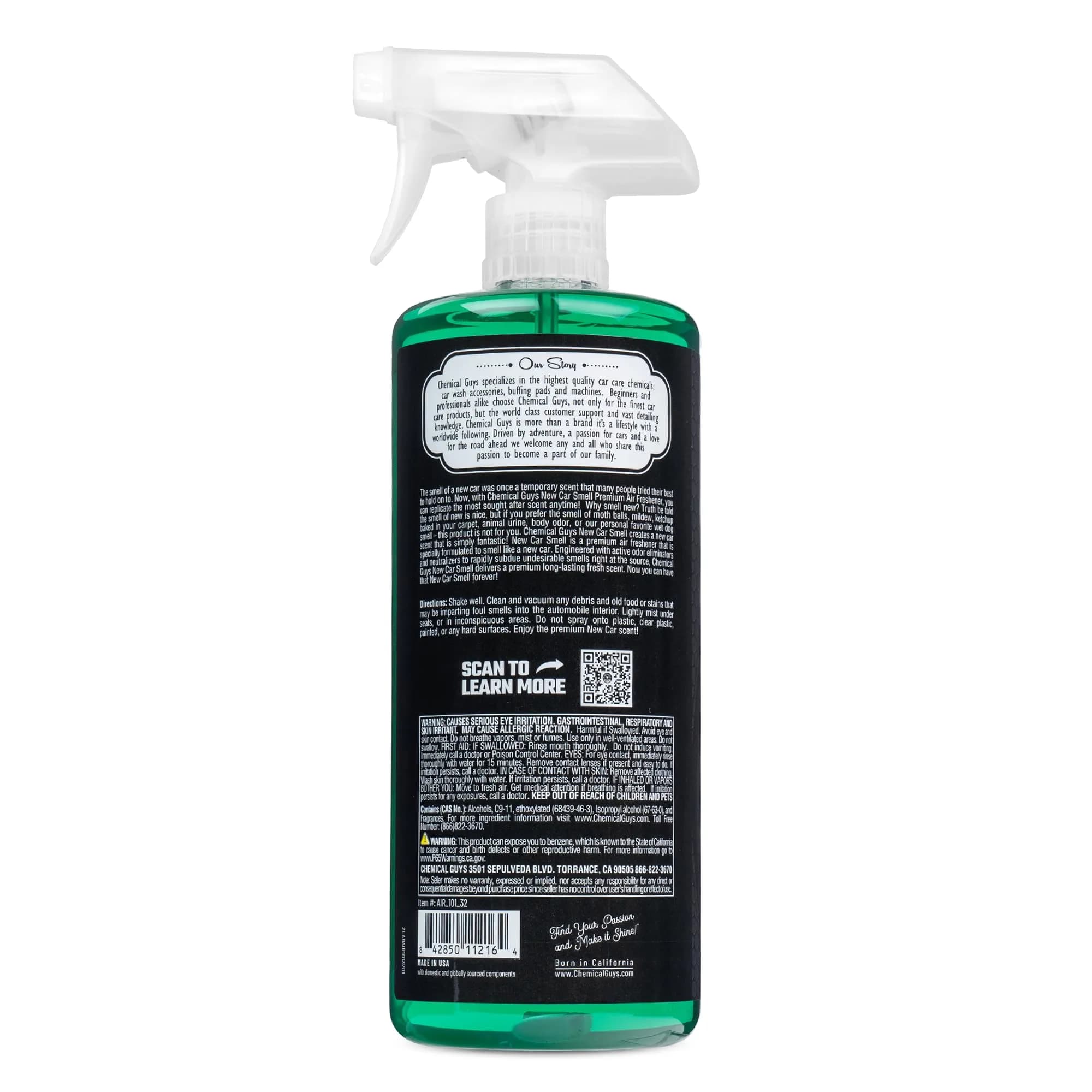 Chemical Guys New Car Smell Air Freshener & Odor Neutralizer Spray 946ml (32 Fl Oz) | Professional Grade Odor Eliminator - view 8