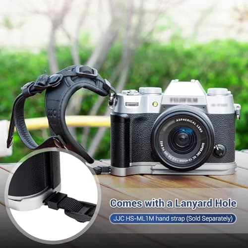 JJC Metal Hand Grip L-Shape Handle for Fujifilm X-T50 Camera, Silver | Arca Swiss Quick Release Base & 1/4''-20 Tripod Hole thumbnail 7