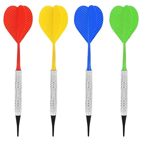 Accmor Black 20 Pack Soft Tip Darts Set with 100 Extra 2BA Tips | 14.8cm (5.8 inch) Darts for Electronic Dartboards thumbnail 2