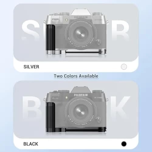 JJC Metal Hand Grip L-Shape Handle for Fujifilm X-T50 Camera, Black | Arca Swiss Quick Release Base & 1/4''-20 Tripod Hole thumbnail 8