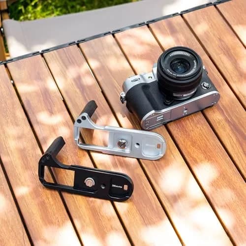JJC Metal Hand Grip L-Shape Handle for Fujifilm X-T50 Camera, Black | Arca Swiss Quick Release Base & 1/4''-20 Tripod Hole thumbnail 9