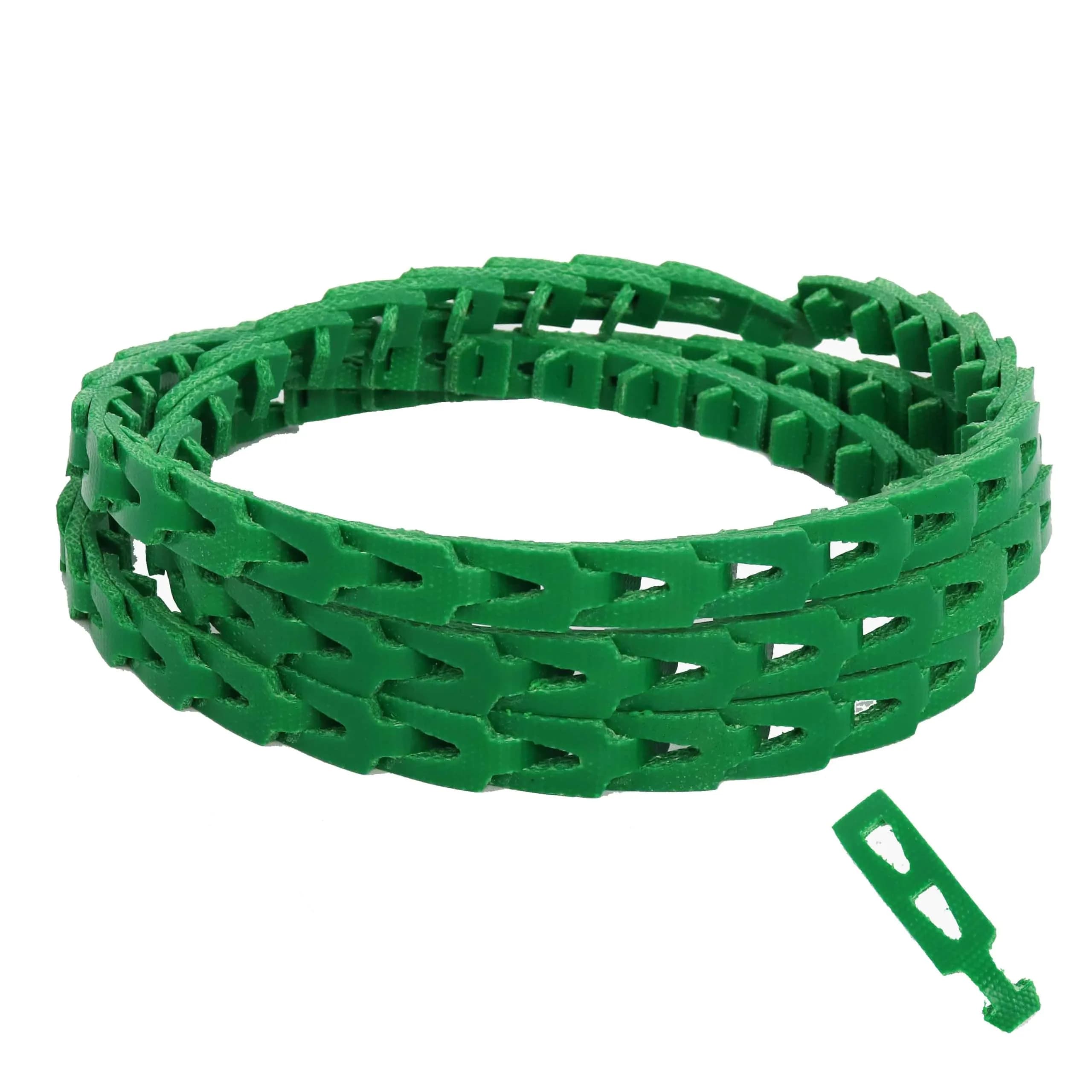 Poweka Adjustable Link V-Belt 152.4 cm (5 ft) | Power Twist V-Belt for Woodworking Tools — Green