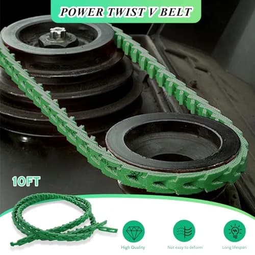 Poweka Adjustable Link V-Belt 120" (304.8 cm) | Easy Install, Vibration-Free, USA-Sourced thumbnail 4