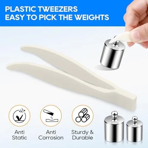 UCEC Calibration Weight Set 1000g with Case and Tweezers | Precision Measuring for Digital Scales thumbnail 4