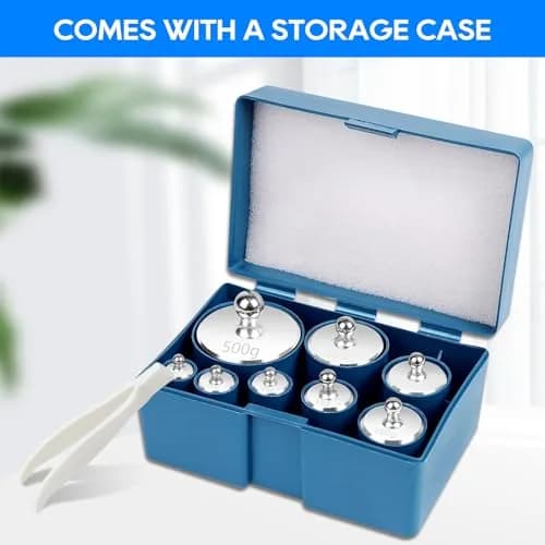 UCEC Calibration Weight Set 1000g with Case and Tweezers | Precision Measuring for Digital Scales thumbnail 5