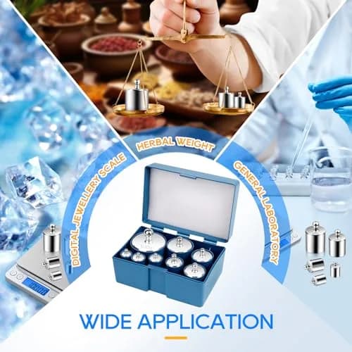 UCEC Calibration Weight Set 1000g with Case and Tweezers | Precision Measuring for Digital Scales thumbnail 7